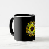 Mug Les abeilles de tournesol hippie (Devant gauche)