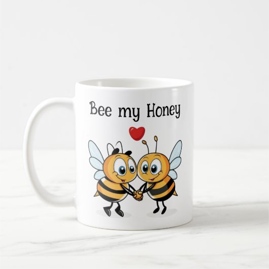Mug Les Abeilles mignonnes Valentine (Gauche)