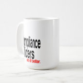 Mug Les Agents De Conformité Font Mieux La Blague (Devant gauche)