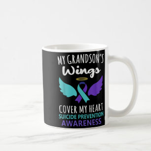 Mug Les ailes de mon petit-fils couvrent la sensibilis
