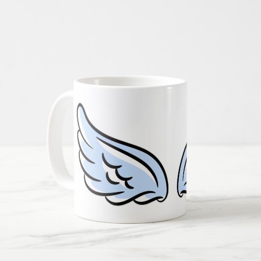 Mug Les ailes du petit ange mignon (Devant gauche)