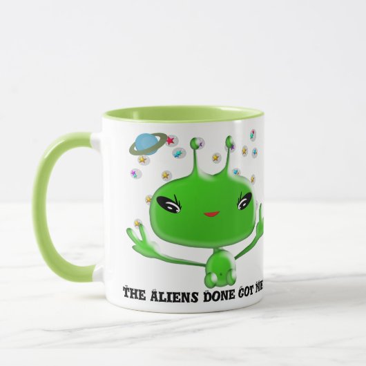 Mug Les Aliens M'Ont Amené (Gauche)