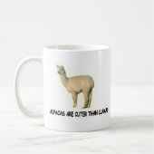 Mug Les alpacas sont plus mignons que les lamas (Gauche)