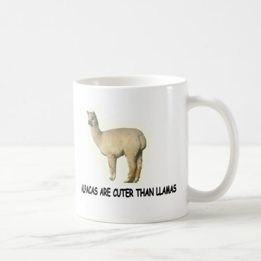 Mug Les alpacas sont plus mignons que les lamas (Droite)