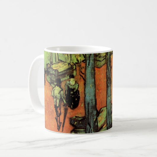 Mug Les Alyscamps, Feuilles d'automne par Vincent van  (Devant gauche)
