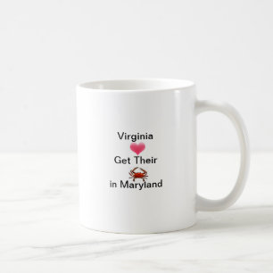 Mug Les amants de la Virginie obtiennent des crabes