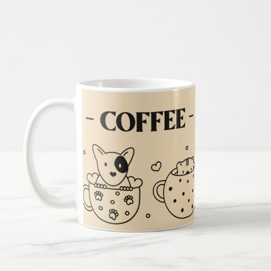 Mug Les amateurs de café adorables (Gauche)
