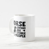 Mug Les Amateurs De Cheval Sont Des Gens Stables (Devant gauche)