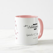 Mug Les amateurs de Giraffe de Cartoon mignonne Coeurs (Devant droit)