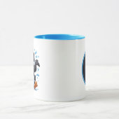 Mug Les amateurs de plage de Pingouin adorent ajouter  (Centre)