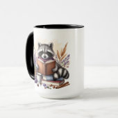 Mug Les amateurs de raton laveur ajoutent du monogramm (Devant gauche)