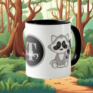Mug Les amateurs de raton laveur ajoutent du monogramm