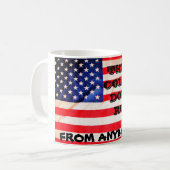MUG LES AMÉRICAINS SONT COURAGEUX (Devant gauche)