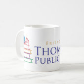 Mug Les amis classiques de Thomaston Public Library Mu (Devant gauche)