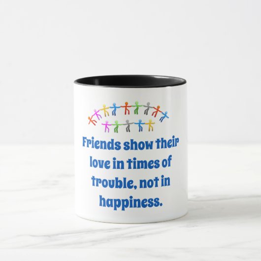 Mug Les Amis Montrent Leur Amour - Citation D'Amitié (Centre)