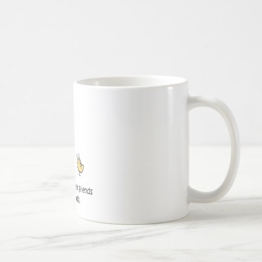 Mug Les amis ne laissent pas des amis manger des amis (Droite)