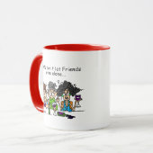 Mug Les amis ne laissent pas les amis vin seuls (Devant gauche)