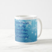 Mug Les Amis Sont Comme Des Feux De Neige (Devant droit)