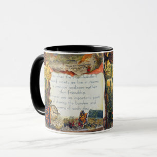 Mug Les amis sont des citations importantes Collage mu