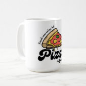 Mug Les amis viennent et s'en vont, mais la pizza est  (Devant gauche)