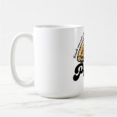 Mug Les amis viennent et s'en vont, mais la pizza est  (Gauche)