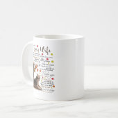 Mug Les amoureux du loup se cognent avec une citation (Devant gauche)