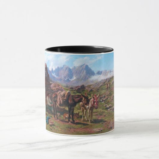 Mug Les ânes dans les Pyrénées (Rosa Bonheur) (Centre)
