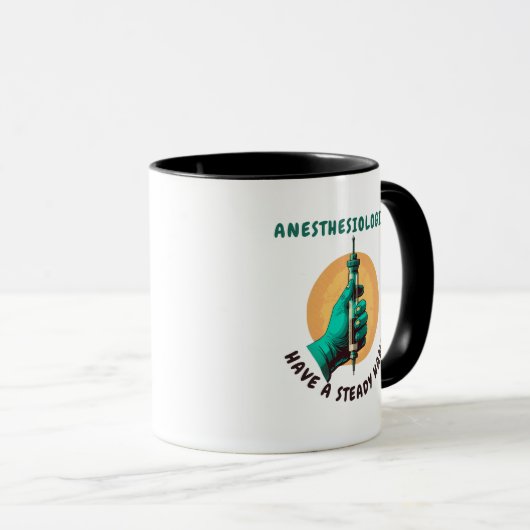 Mug Les anesthésiologistes ont une main stable, Anesth (Devant droit)