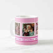 Mug Les Anges de Grand-mère | 4 modèle de photo (Devant gauche)