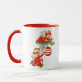 Mug Les anges décorant l'arbre de Noël (Gauche)