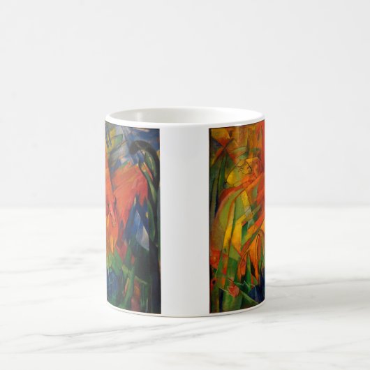 Mug Les animaux dans un paysage par Franz Marc (Centre)
