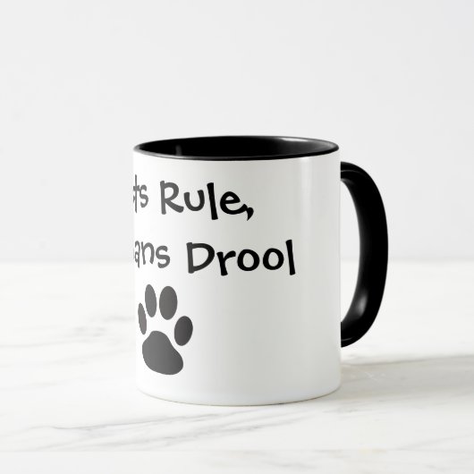 Mug Les Animaux de compagnie ont le dessus (Devant droit)