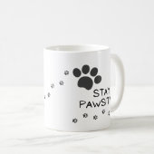 Mug Les animaux de compagnie restent Empreintes de pat (Devant droit)