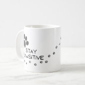 Mug Les animaux de compagnie restent Empreintes de pat (Devant gauche)