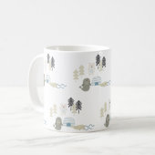 Mug Les animaux d'hiver de l'Arctique (Devant gauche)