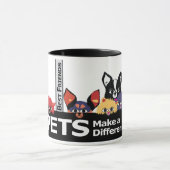 Mug Les animaux familiers font une différence (Centre)
