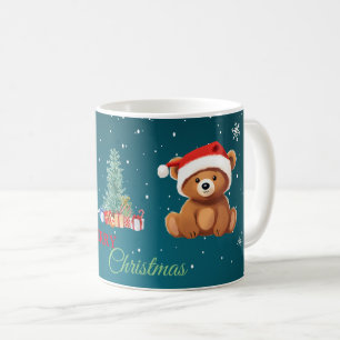 Mug Les animaux mignons hiver Ours Père Noël arbre de