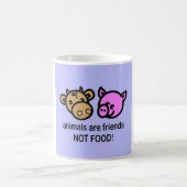 Mug Les animaux sont nourriture d'amis pas ! (Centre)