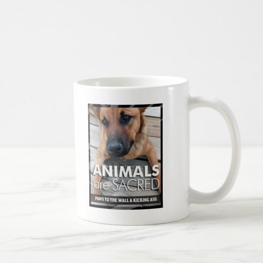 Mug Les animaux sont sacrés (Droite)