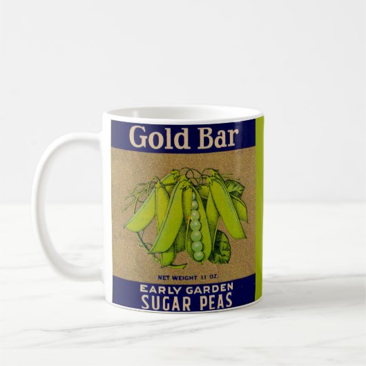 Mug Les années 1930 Gold Bar les pois à sucre peuvent  (Gauche)