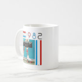 Mug les années 1980 rétro conception de patins de (Devant gauche)