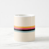 Mug Les années 70 coloré rayé rétro (Centre)
