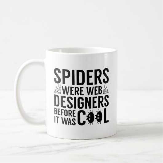 Mug Les Araignées Étaient Des Concepteurs Web (Gauche)