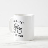Mug Les Araignées Se Rencontrent Sur Le Web (Devant gauche)