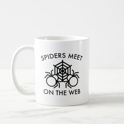 Mug Les Araignées Se Rencontrent Sur Le Web (Gauche)