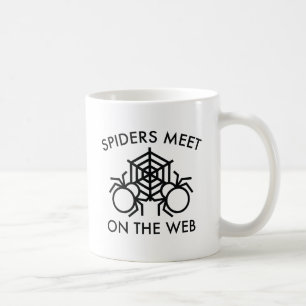 Mug Les Araignées Se Rencontrent Sur Le Web