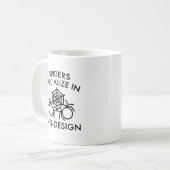 Mug Les araignées se spécialisent dans la conception d (Devant gauche)