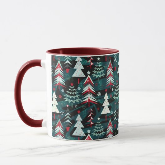 Mug Les arbres de Noël. (Gauche)
