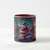 Mug Les arbres de Noël dans la neige (Centre)