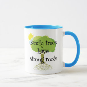 Mug Les arbres généalogiques ont les racines fortes